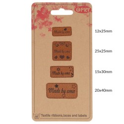 Leatherette Labels Pack -...