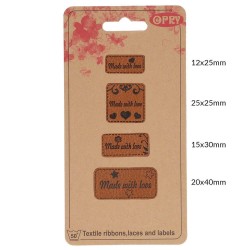 Leatherette Labels Pack -...