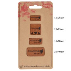 Leatherette Labels Pack -...