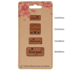 Leatherette Labels Pack -...