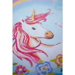 BONNYCO Pintar por Numeros Niños Unicornios, Pack 3 Lienzos