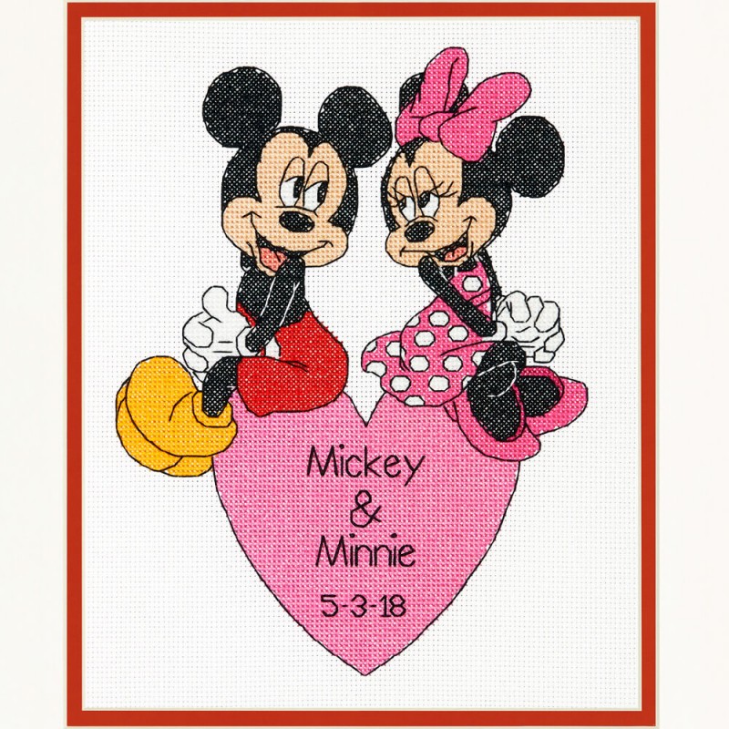 Kit de Punto de Cruz - Mickey y Minnie - Dimensions