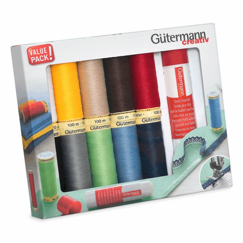 Gutermann Juego de Hilos, Multicolor, 328.1 ft