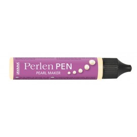 116210201)Perlen Pen - Creme