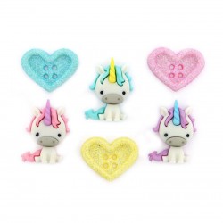 Unicorn Love Buttons -...