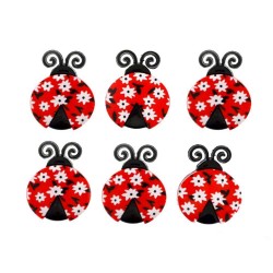 Botones Ladybugs - Dress It Up
