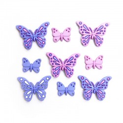 Sweet Butterflies Buttons -...
