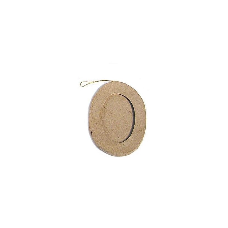 Oval Photo Frame Hanging Paper Mache