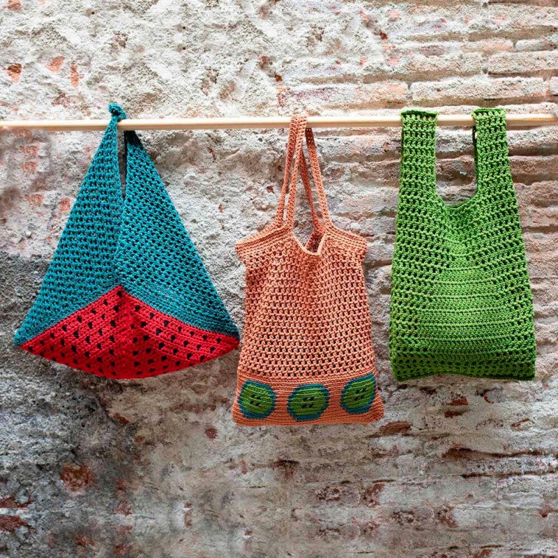 Zero Waste Crochet Kit Pear Market Bag - Katia