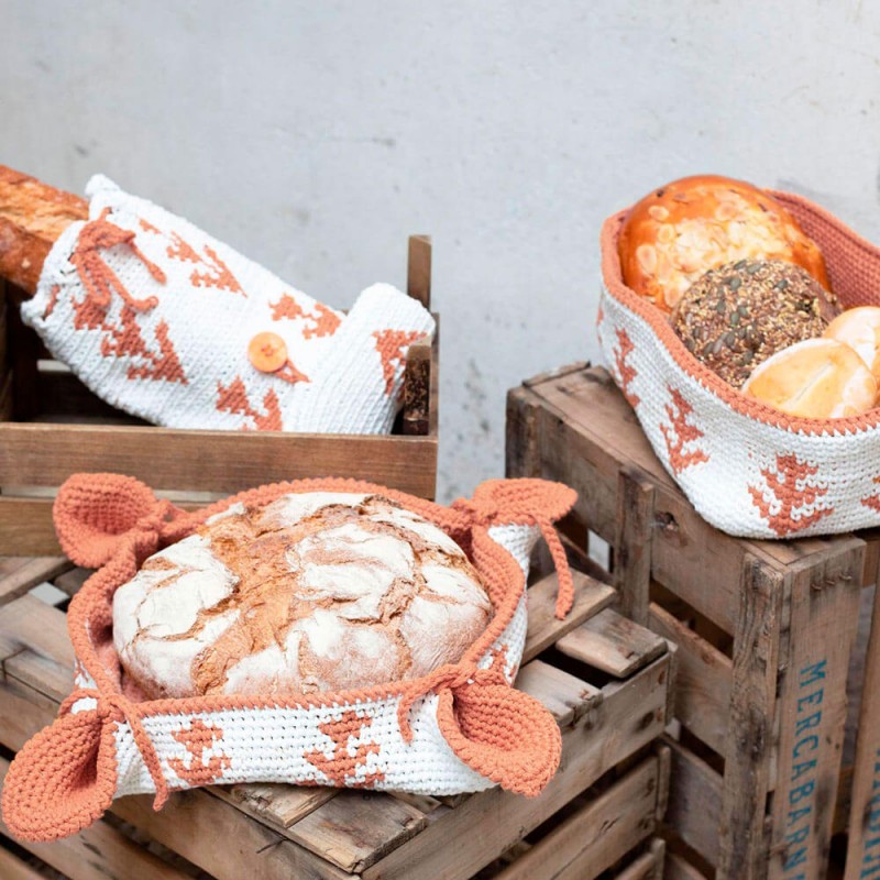 Kit de Crochet Zero Waste Cesta para el Pan Katia
