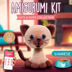 Kit Amigurumi Gato Siamés -...