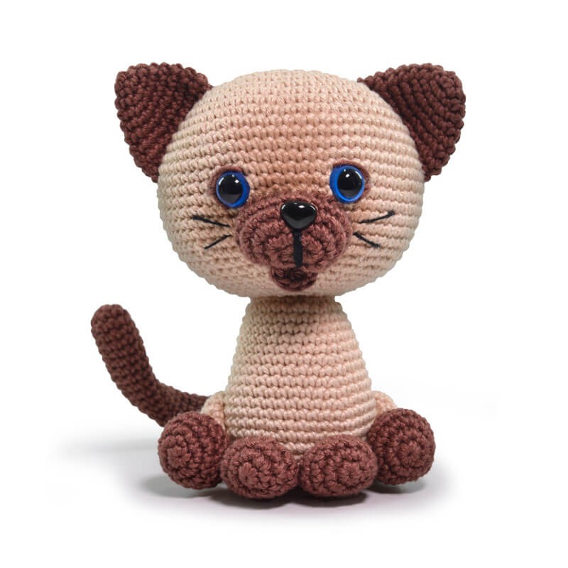 Kit Amigurumi Gato Siamés - Círculo