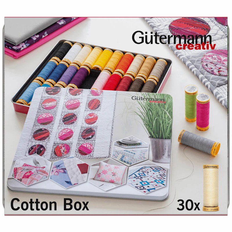 Conjunto de hilos de Gutermann para máquinas de coser ahora en oferta  especial. - Matri Maquinas de coser