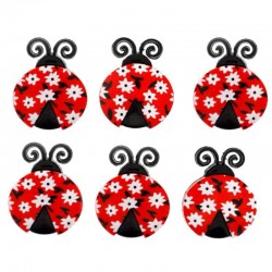 Botones Ladybug Love -...