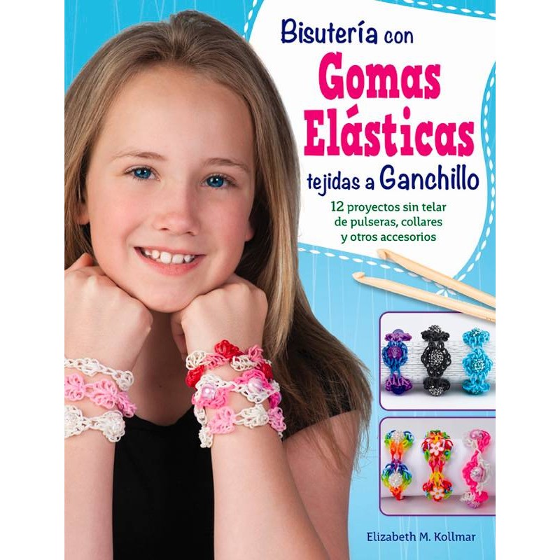 Bisutería con gomas elásticas tejidas a ganchillo