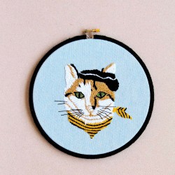 Embroidery Kit - You Me Cat...