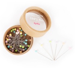 Box with 60 Sewing Pins -...