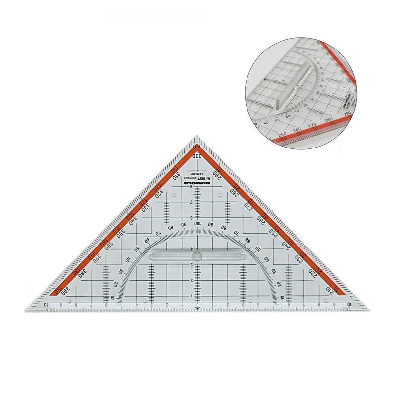 Regla Triangular con soporte