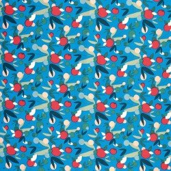 Katia Poplin Fabric - Blue...