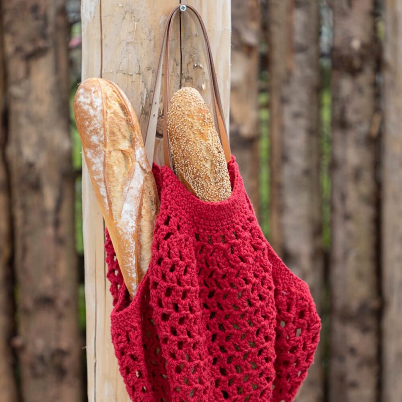Bolsa para el pan a crochet 2025