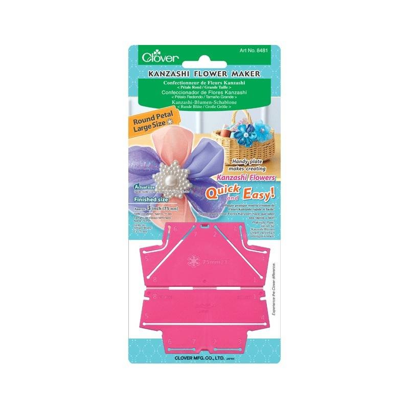 Clover Kanzashi Plantilla Flor Pétalo Redondo Grande Clover Kanzashi Plantilla Flor Pétalo Redondo Grande