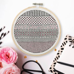 Kit de Bordado Blackwork -...