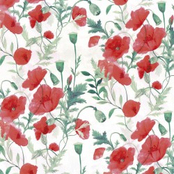 Katia poplin fabric - Poppies
