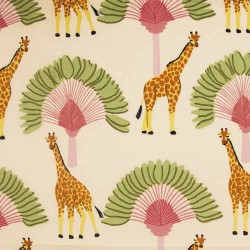 Katia Poplin Fabric - Giraffes