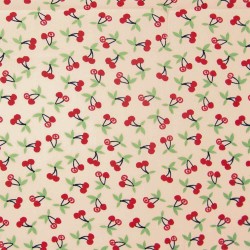 Poplin fabric Katia - Cherries