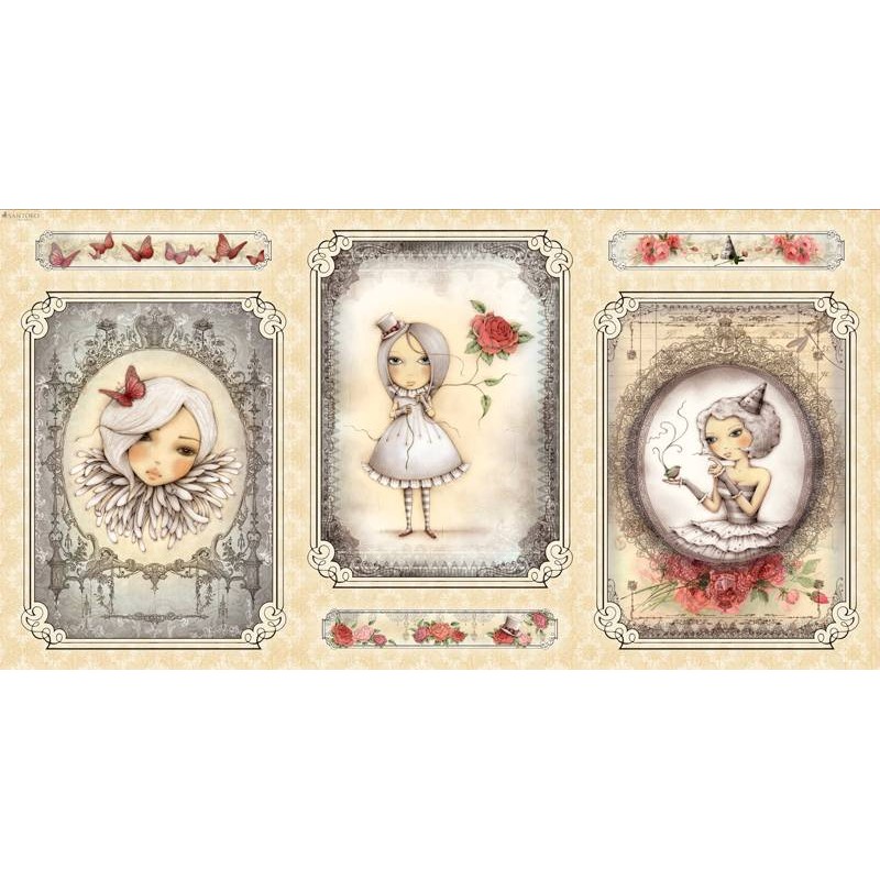 Panel Mirabelle - Girl Picture Crema Panel Mirabelle - Girl Picture Crema