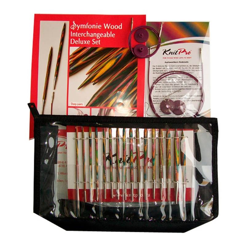 Set Agujas Circulares Intercambiables Symfonie Deluxe KnitPro Set Agujas Circulares Intercambiables Symfonie Deluxe KnitPro