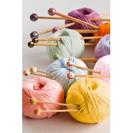 personalised knitting needle bolsa