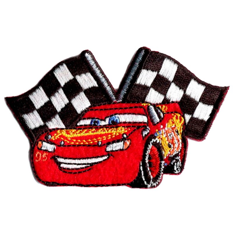 Parche Termoadhesivo Bordado Cars Rayo McQueen Meta