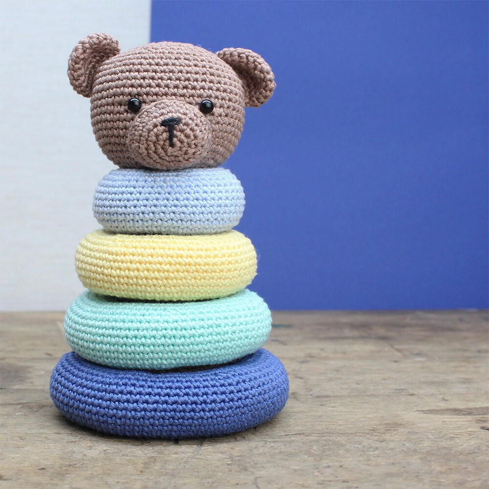 Amigurumi Kit - Bear with Stackable Rings – Hardicraft