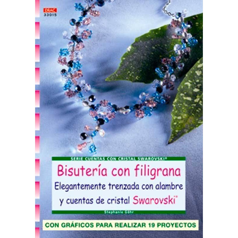 Bisutería con filigrana elegantemente trenzada con alambre y cuentas de cristal Swarovski Bisutería con filigrana elegantemente trenzada con alambre y cuentas de cristal Swarovski