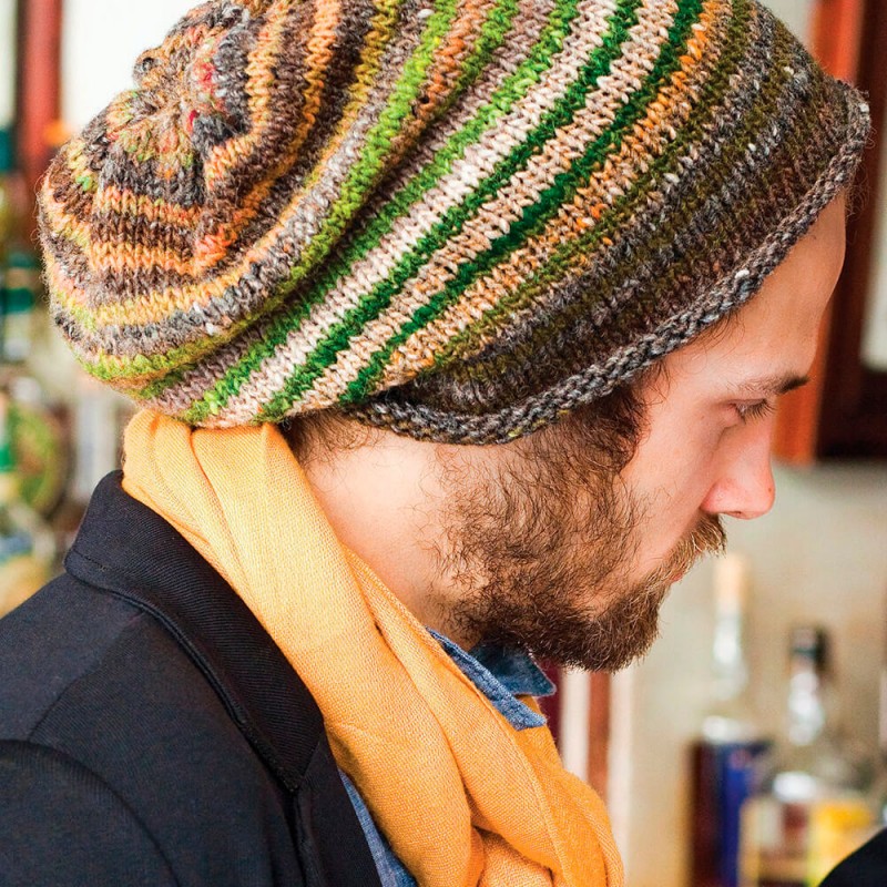 Patrón Noro Kureyon - Gorro Man's Slouchy