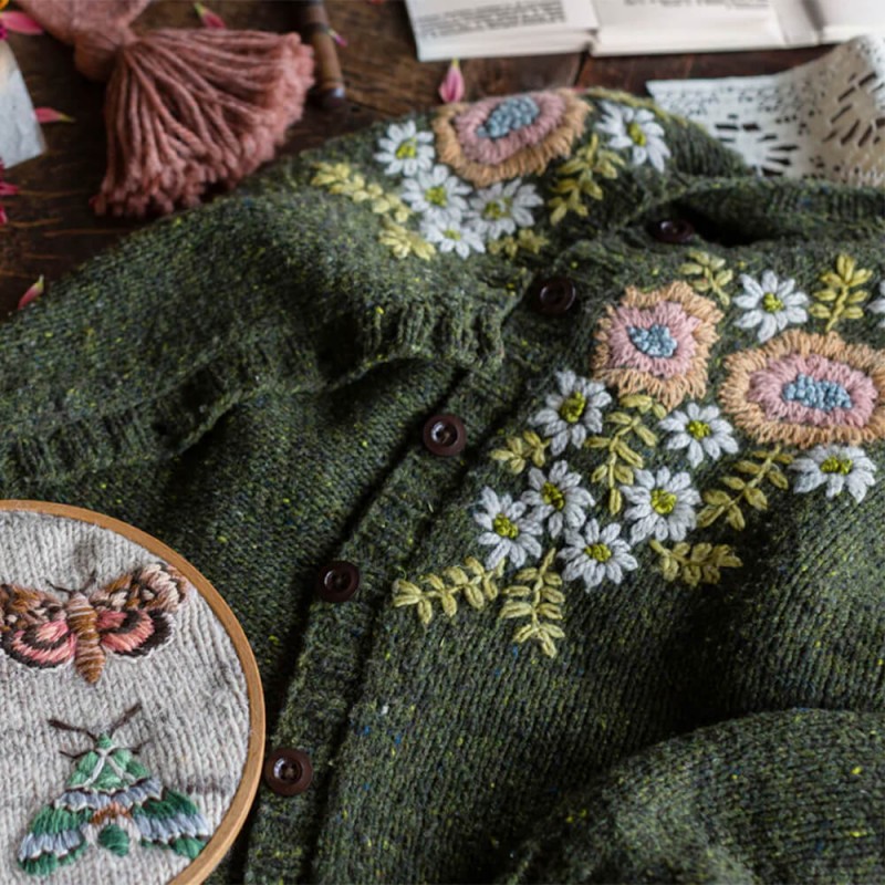 Embroidery on Knits by Judit Gummlich