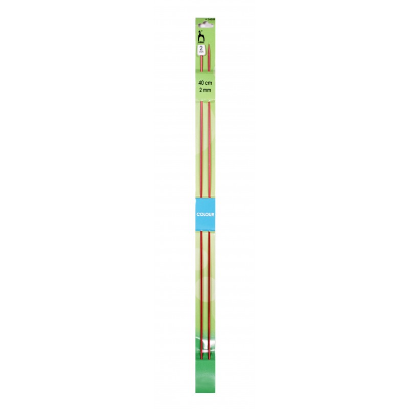 Pony Color Knitting Needles 40 cm - 2 mm Pony Color Knitting Needles 40 cm - 2 mm