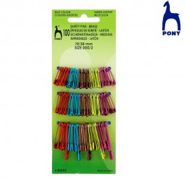 Pony Multi Color Safety Pins