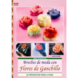 Broches de moda con flores...