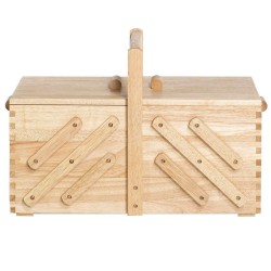 Wooden Sewing Box with...