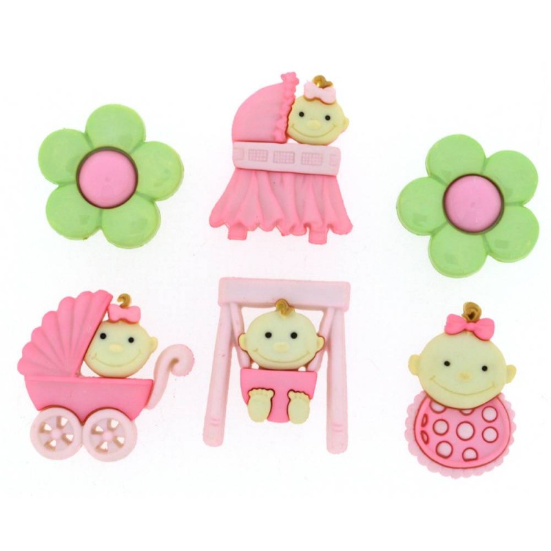 Baby Fun Button for Girl Baby Fun Button for Girl