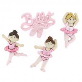 Elite Collection Little Ballerinas Button