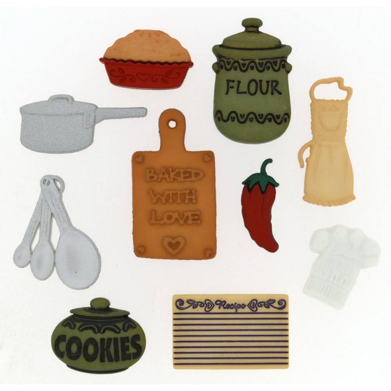 In the kitchen Buttons In the kitchen Buttons