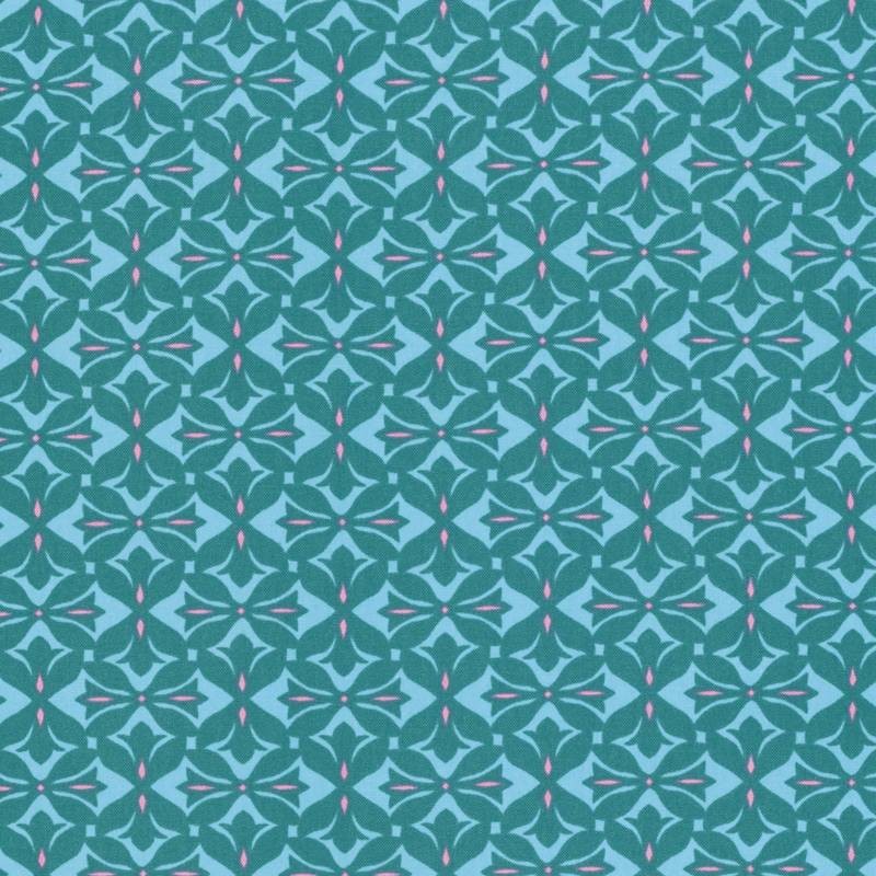 Dreamweaver - Cross Print - Teal Dreamweaver - Cross Print - Teal