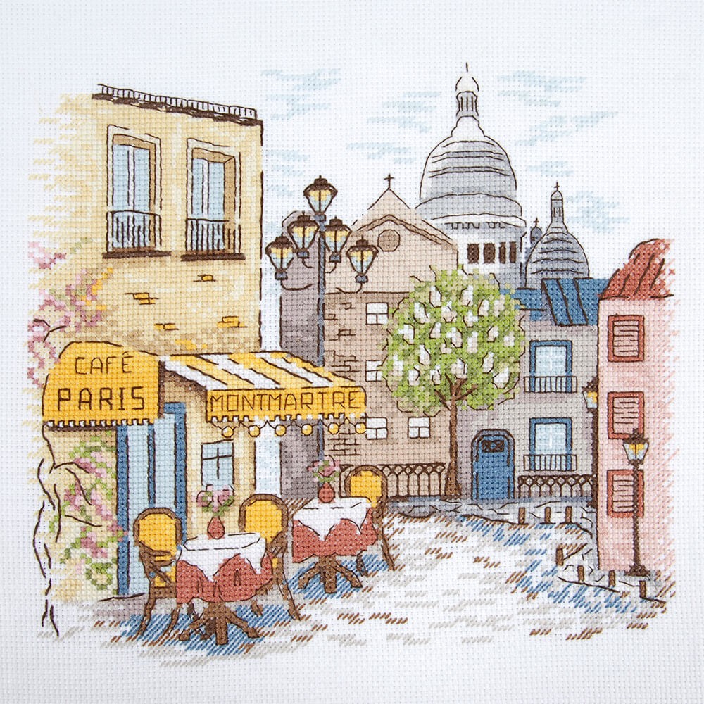 Montmartre Cross Stitch Kit by Anna Matvieieva Montmartre Cross Stitch Kit by Anna Matvieieva